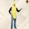 Adult Banana Over the Head Costume Funny Fruit Tunic One Size Halloween Party Outfit